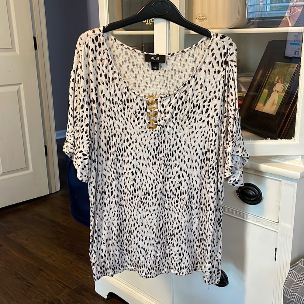 AGB leopard print top